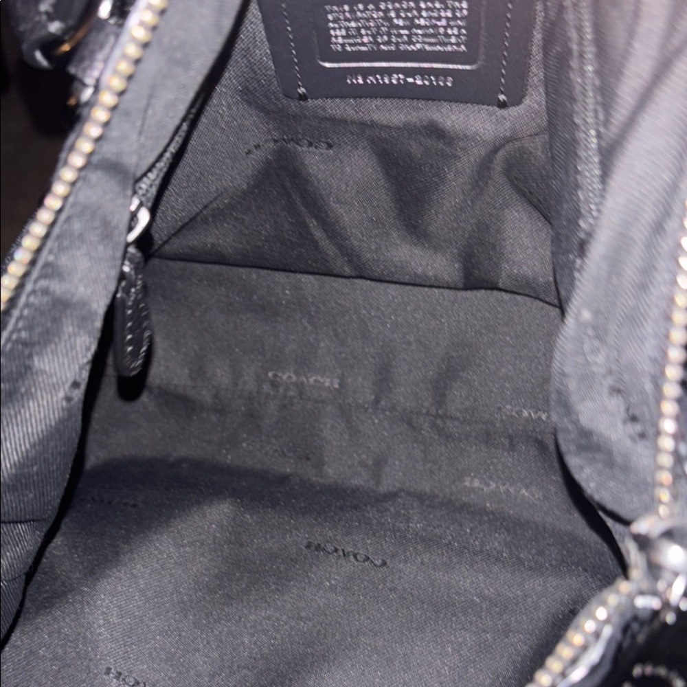 Coach Black Crossbody Bag with Gun Metal Accents No call outs. - Picture 3 of 6